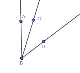 Построение угла ABD с лучом BC