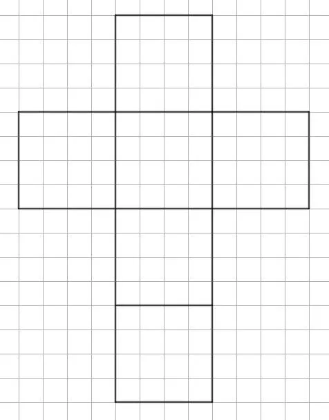 Развертка куба к задаче 5.567